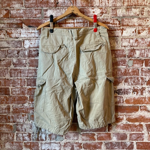Men's Tan Cargo baggy Enyce shorts - Picture 3 of 4